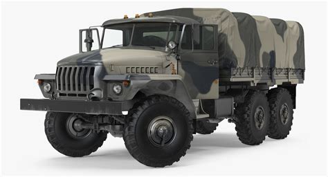 Military truck ural 4320 model - TurboSquid 1194408