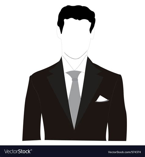 Business man silhouette Royalty Free Vector Image