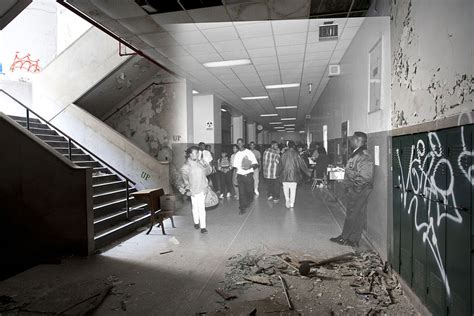 Then-and-Now Photos of Abandoned Detroit School | Bored Panda