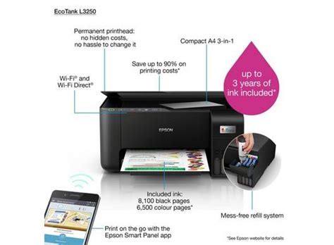 Epson EcoTank L3250 Wi-Fi All-In-One Ink Tank Printer (Black) | lupon ...