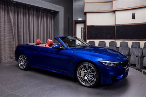 BMW M4 Competition Convertible in Individual San Marino Blue