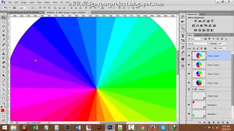 how to make color wheel Photoshop - YouTube
