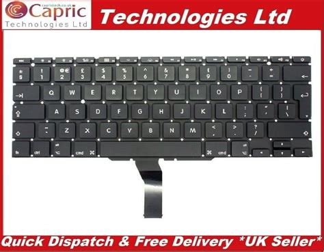 APPLE Macbook Air 11.6" A1370 A1465 Laptop UK Keyboard 661-6072 ...