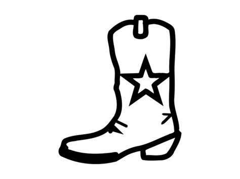 Cowboy Boot Svg Western Boot Svg Cowboy Boot Dxf Western Boot - Etsy