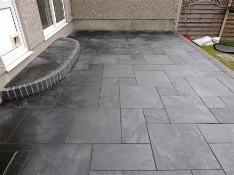 Black Slate Tile Outdoor Patio — Freshouz Home & Architecture Decor