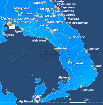 Trikeri Village in Pelion - Greeka.com | Pelion, Map, Greece