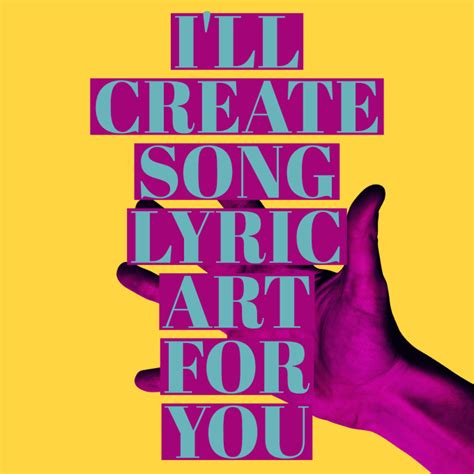 Create song lyrics art by Oddballbsketbal | Fiverr