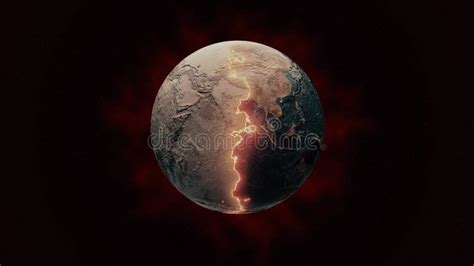 Earth Burning Slowly - Climate Change is Burning the World Stock Illustration - Illustration of ...