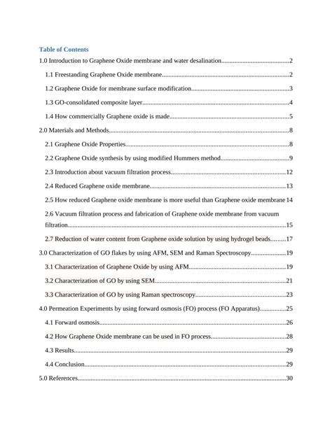Exploring the Potential of Graphene Oxide in Desalination and Water Purification