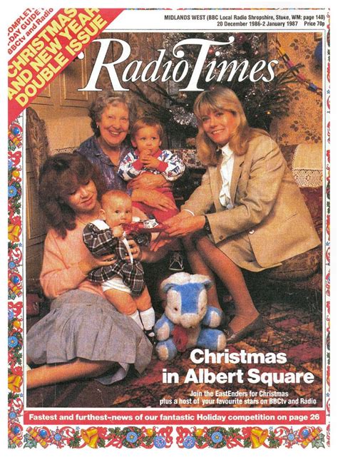 All About London: Radio Times Christmas Cover 1986 - What Was On