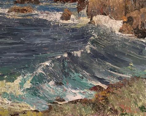 Artist: C.W. Mundy - Title: California Coast | Ocean painting, Seascape paintings, Seascape art