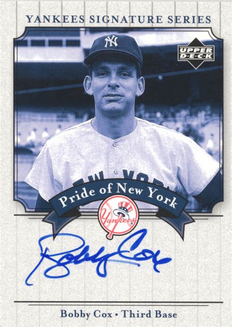 Bobby Cox - Trading/Sports Card Signed | HistoryForSale Item 279183