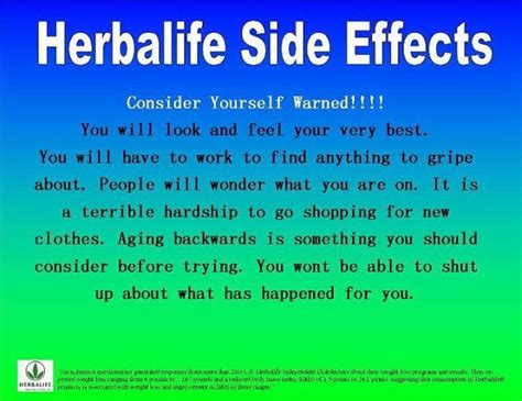 Herbalife: Herbalife Side Effects | Herbalife side effects, Herbalife, Herbalife motivation