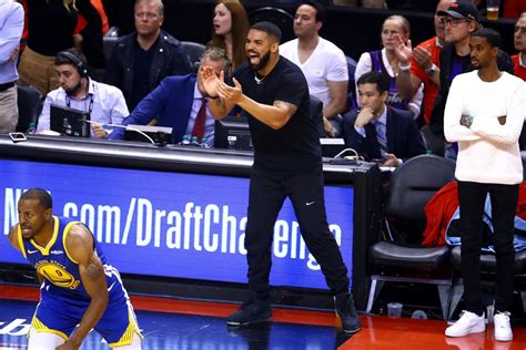 Photos of Drake at Game 5 of the NBA Finals | Drake Singing the Canadian National Anthem During ...