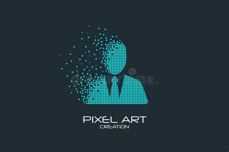 Pixel Art of the Avatar Logo. Stock Vector - Illustration of ...