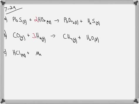 SOLVED: Write a balanced chemical equation for each reaction. a. Solid lead(II) sulfide reacts ...