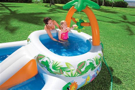 Buy Kids Inflatable Pool. Small Kiddie Blow Up Above Ground Swimming Pool Is Great For Toddlers ...