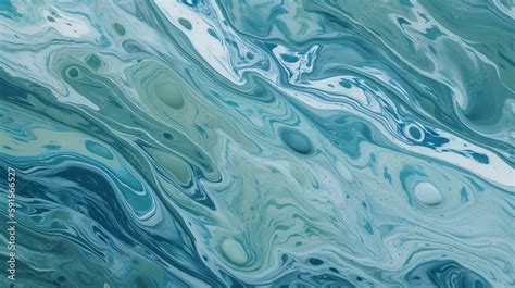 Contemporary Blue and Green Marble Texture with Flowing Lines - Generative AI Artwork Stock ...