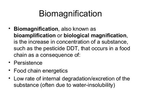 Biomagnification