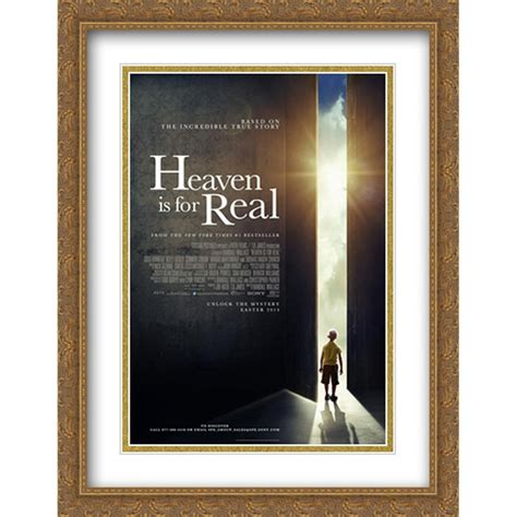 Heaven is For Real 28x36 Double Matted Large Gold Ornate Framed Movie ...