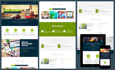 Responsive One Page Website Template Free