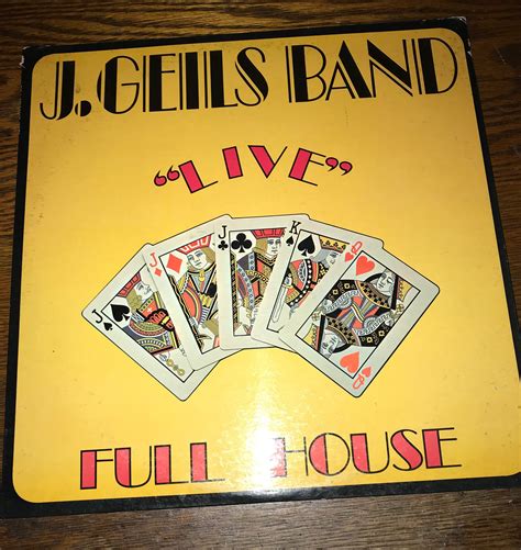 Vintage J. Geils Band Album. Vintage Record. The J. Geils Band “Live” Full House Album. 1972 Album