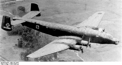 [Photo] Captured Junkers Ju-290 heavy transport aircraft with German markings but with US tail ...