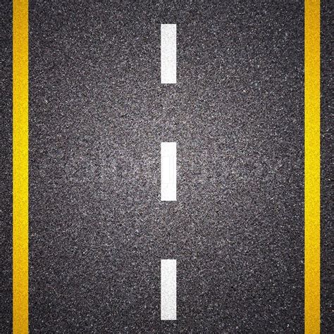 Asphalt Road Texture with white and ... | Stock image | Colourbox