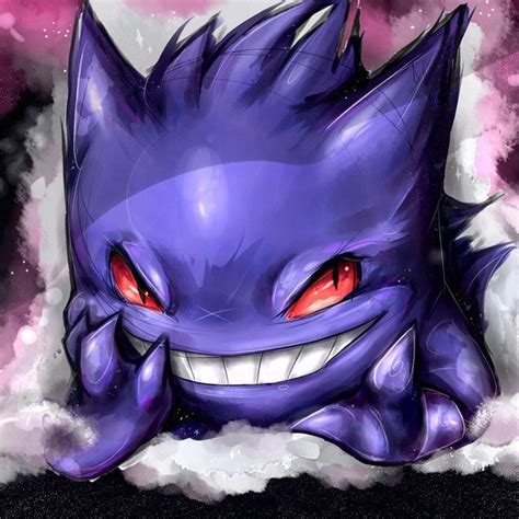 Shiny Gengar by ixJackiexx on DeviantArt | Shiny gengar, Pokemon moon ...