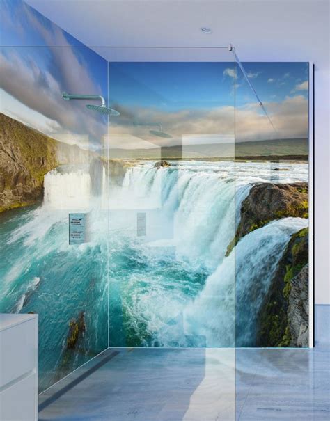 waterfalls Archives | Splash Acrylic | Bathroom wall panels, Shower ...