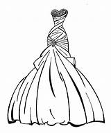 Dress Coloring Pages sketch template