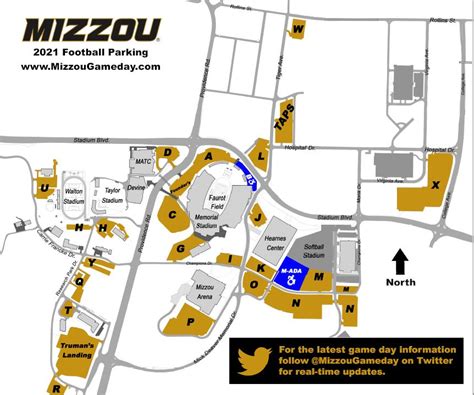 Mizzou Football Stadium Parking Map