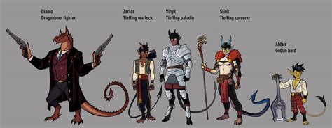 Characters for Dungeons and DragonsCharacters for by Gaegral on DeviantArt