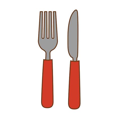 Premium Vector | Fork and knife