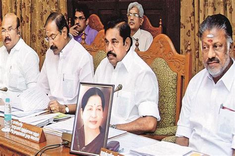 With Jayalalithaa photo on desk, Panneerselvam chairs cabinet meeting - Livemint