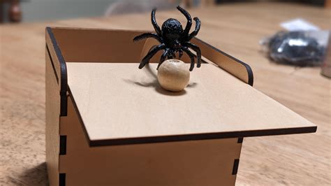 Spider Scare Box - I posted the build article and files to Glowforge ...