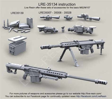 Barrett M107A1 .50 Caliber Long Range Sniper Rifle (LRSR) and M107A1 CQB