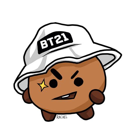 Leika Mewarnai Bt21 Drawing Shooky - IMAGESEE