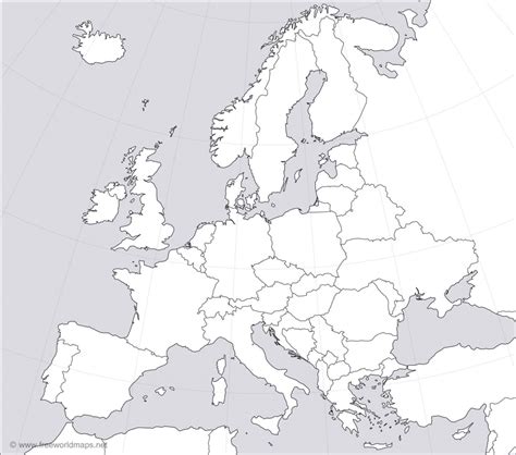 Blank Political Map Of Europe Printable - Printable Maps