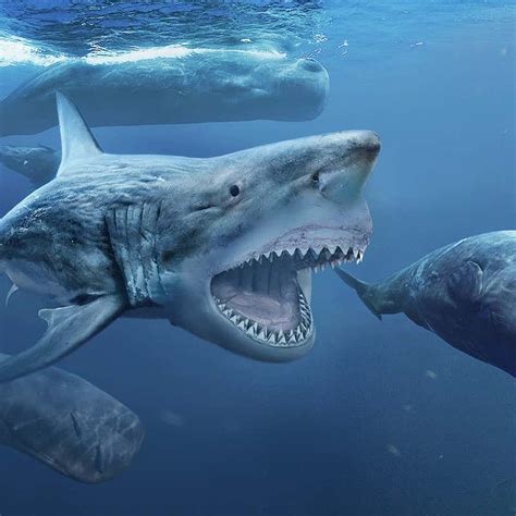 Megalodon Shark Vs T Rex
