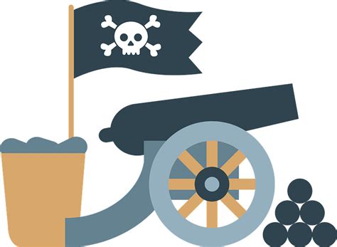 Pirate cannon clipart. Free download transparent .PNG | Creazilla