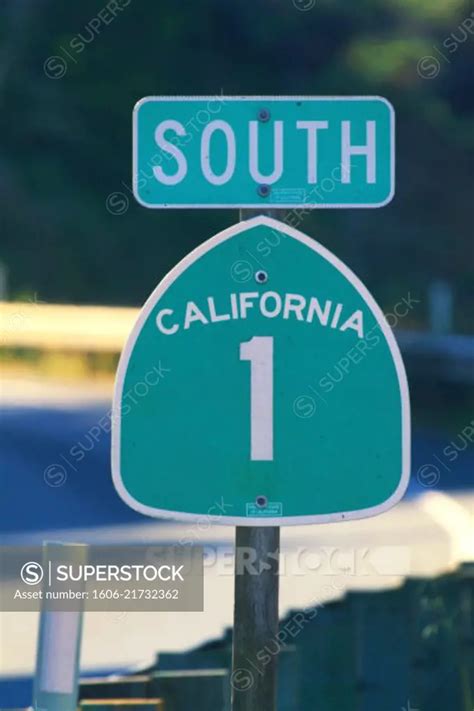 Usa, California, California State Route 1 (SR1) Pacific coast Highway - SuperStock