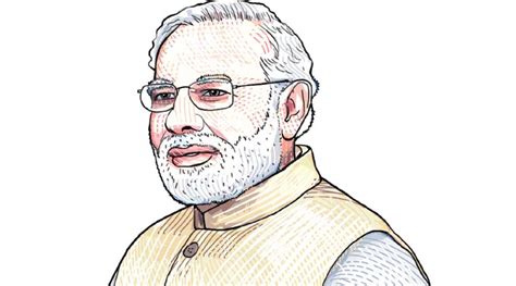 Narendra Modi - Drawing Skill