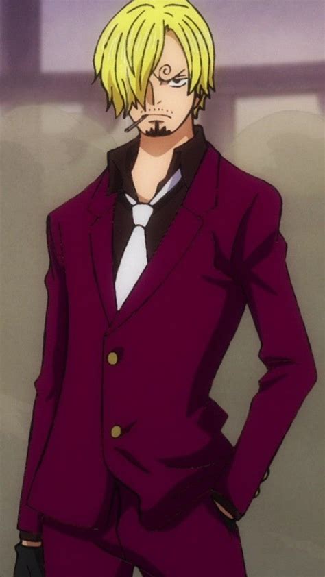 Sanji 244 | Outfits for big men, Burgundy suit, One piece cartoon