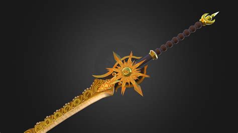 Golden Fantasy Sword - Buy Royalty Free 3D model by Lazaros Kotsios (@lazaroskotsios) [4323928 ...