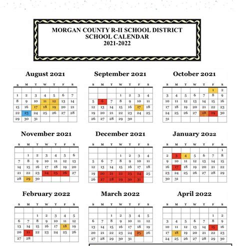 Columbia Public Schools Calendar 2022-2023 2024 - Schoolcalendars.net