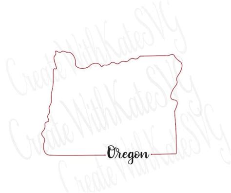 Oregon State Outline SVG, OR Outline - Etsy