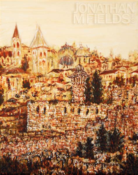 Jerusalem Acryclic Painting - Jonathan M Fields