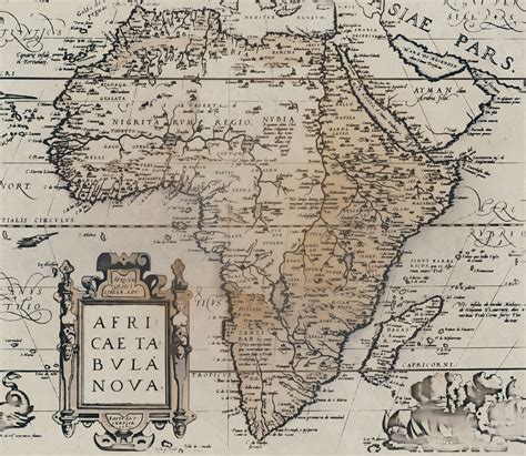 Vintage Africa Map Wallpaper - Antique Style | Happywall