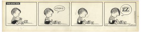 Lot Detail - Charles Schulz Original 1954 ''Peanuts'' Comic Strip ...